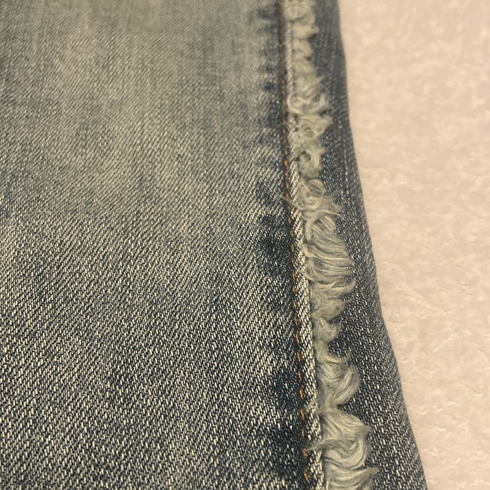 BLANK NYC Size 26 Skinny Distressed Cropped Blue Jeans - Picture 9 of 13